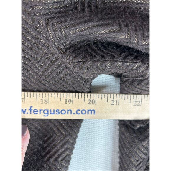 Talbots Dark Brown Queen Ann Jewel Neckline Blazer Wool Blend Preppy 10 - Picture 9 of 13